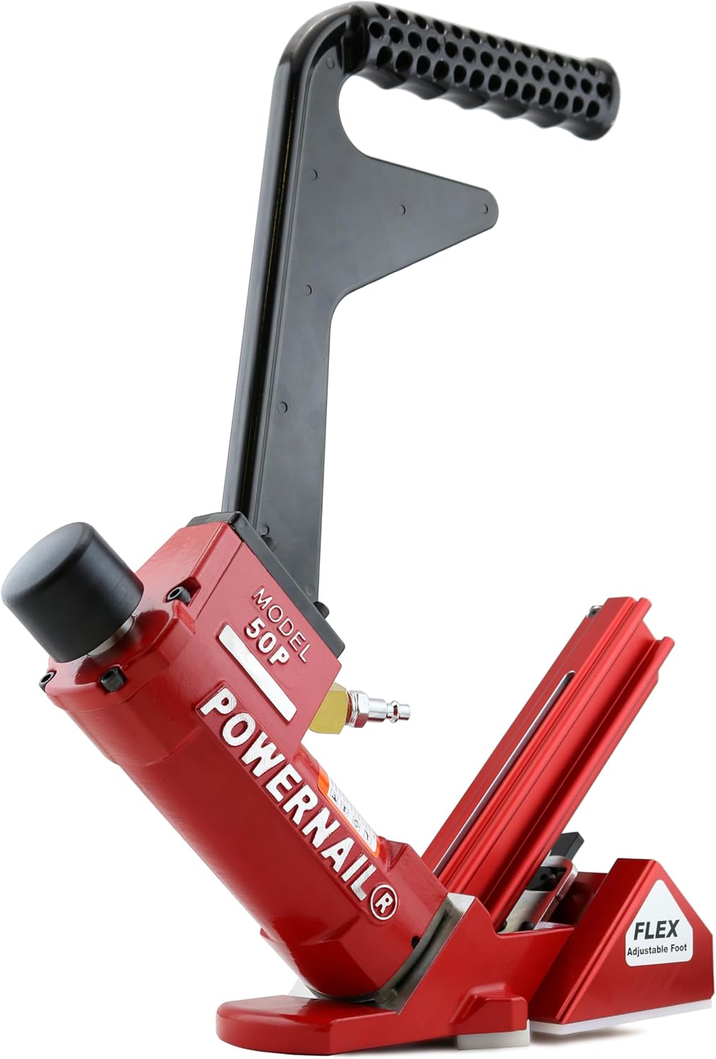 Powernail 50PFLEXXLSW Pneumatic 18 Gauge L-Cleat Flooring Nailer with FLEX Adjustable Base for Hardwood, Exotic, Engineered T&G Flooring