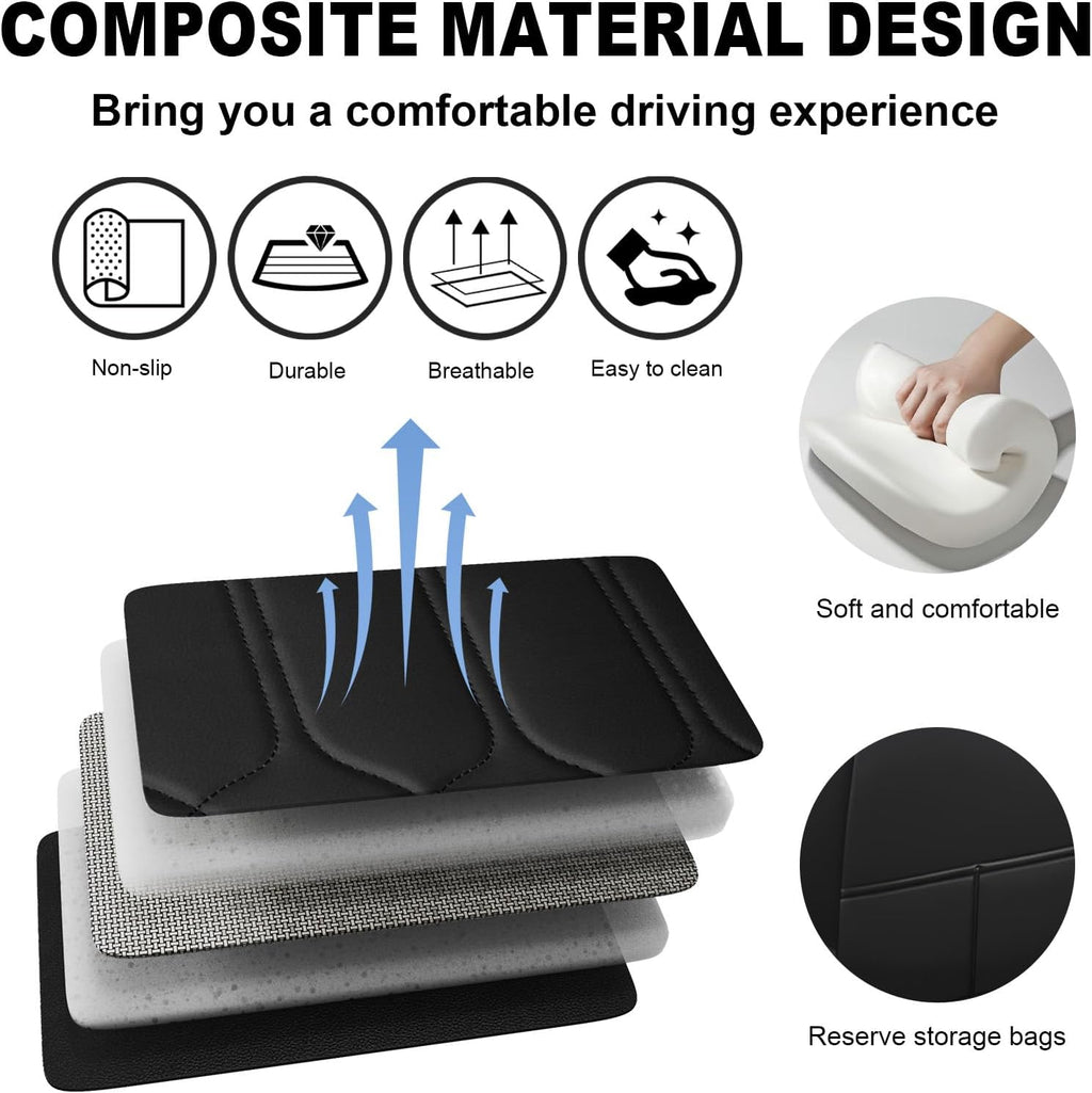 Car Seat Covers Full Set for Honda Civic 2000-2025,Durable Waterproof Luxury Universal,Easy to Install Napa Leather Cover Set for Cars,Full Seats,Black