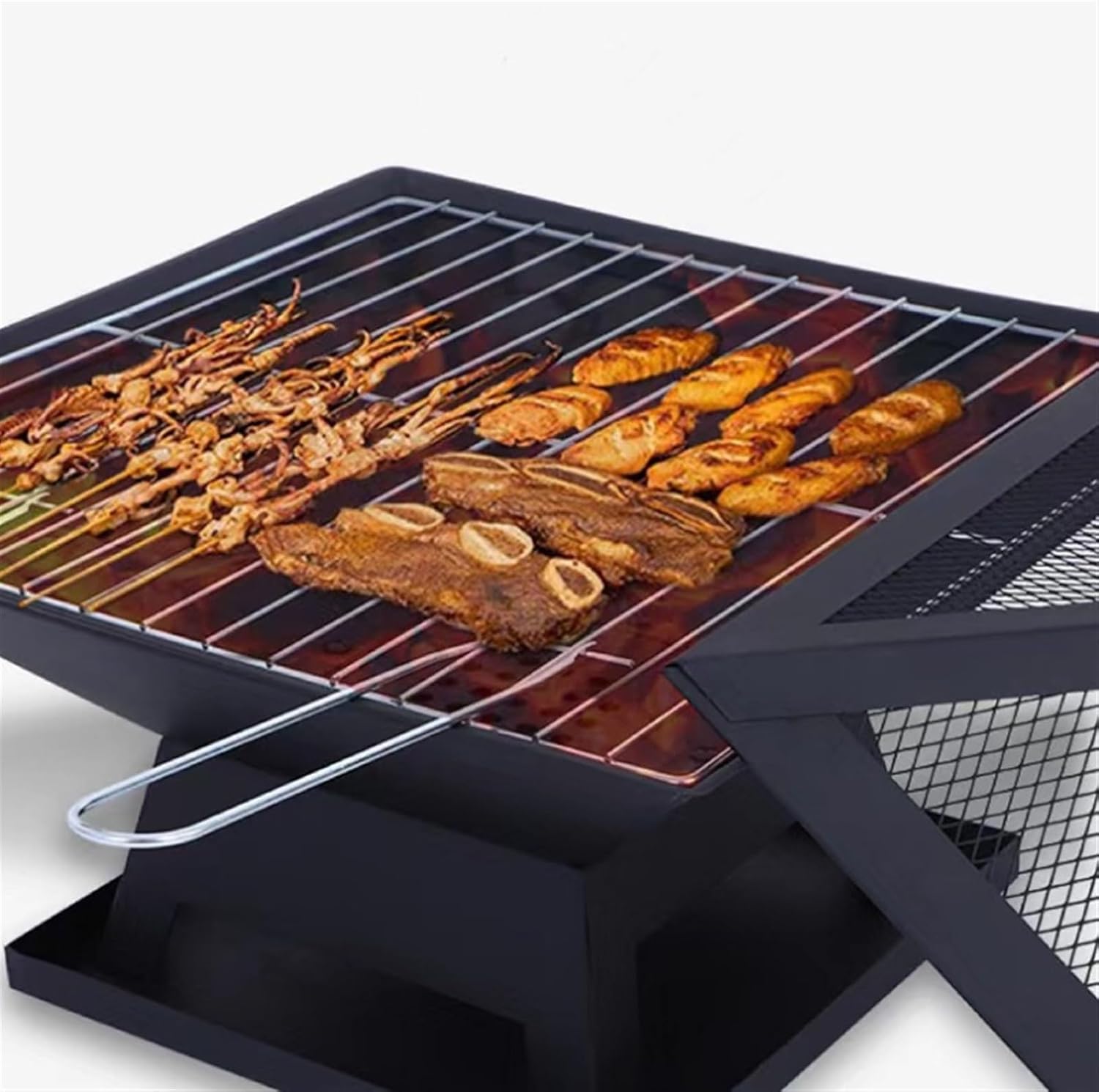 Portable Charcoal Grill Outdoor Barbecue Grill Charcoal Grill Portable Folding Desk Tabletop Grill for Picnic BBQ Grill for Outdoor