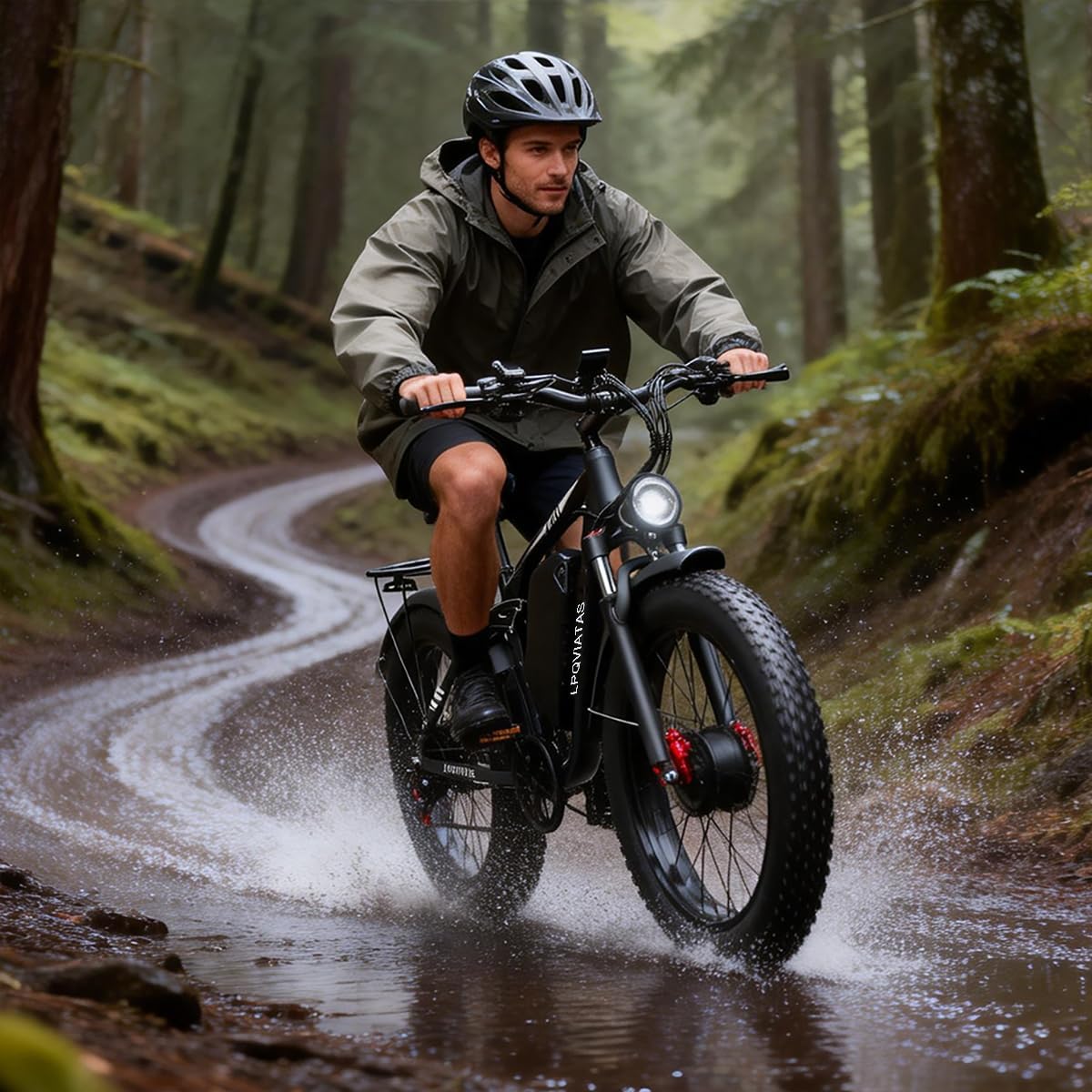 Peak-9000W-Dual-Motor-Ebike Adults Men, 52V 34Ah 1768Wh Battery,24' x 4.0' Fat-Tire- Electric-Mountain-Bicycle 47MPH Full-Lockable-Suspension-Ebike 105 Miles Range Hydraulic Disc Brake