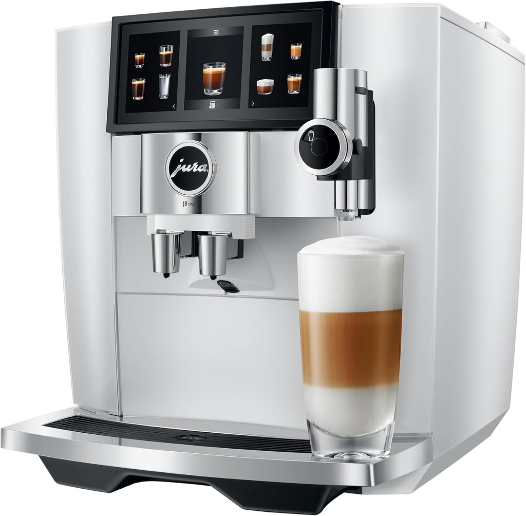Jura J8 twin Diamond White Automatic Coffee Machine