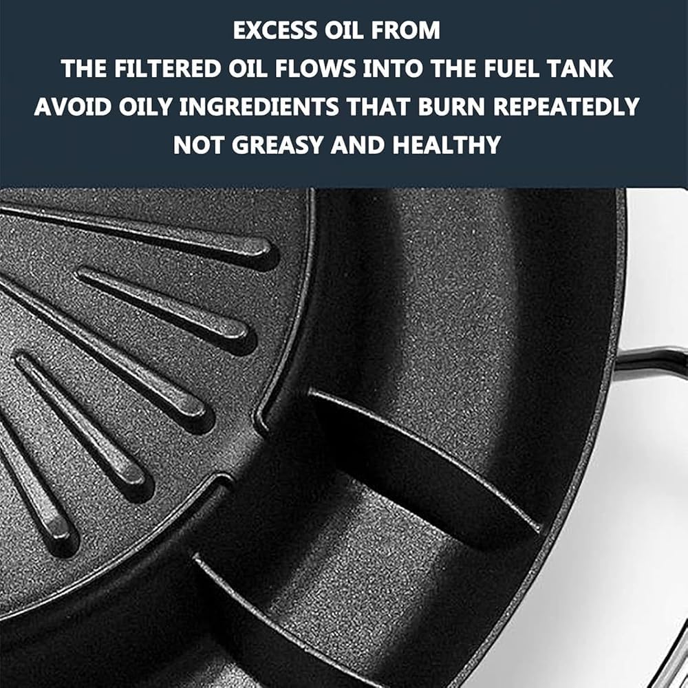 2000W Medium Electric Hot Pot with Grill: 2-in-1 Non-Stick Korean BBQ & Soup Pot for 2-4 People