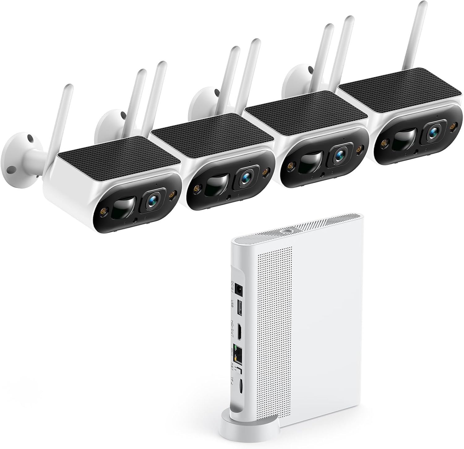 Camcamp Solar Security Camera Wireless Outdoor, 2K Ultra Clear Home Security Camera System, No Subscription, Smart Human Detection, Easy Installation, 5GHz & 2.4GHz WiFi