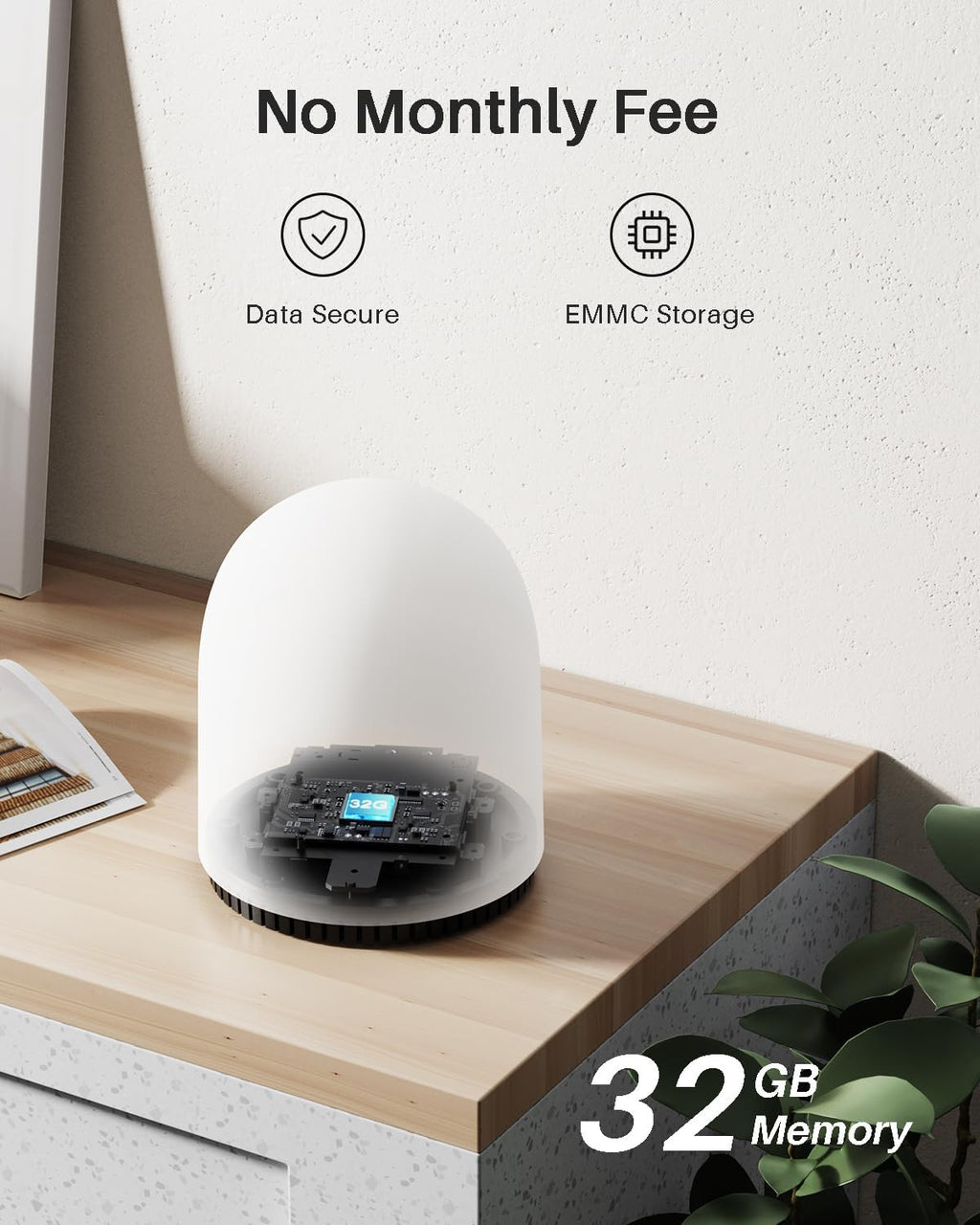 WUUK Solar Security Cameras Wireless Outdoor, Home Surveillance System, 2K, No Monthly Fee, Motion Alert, Night Vision, 2.4/5 GHz WiFi, 32G Local Storage, Compatible with Alexa & Google, 2-Camera Kit