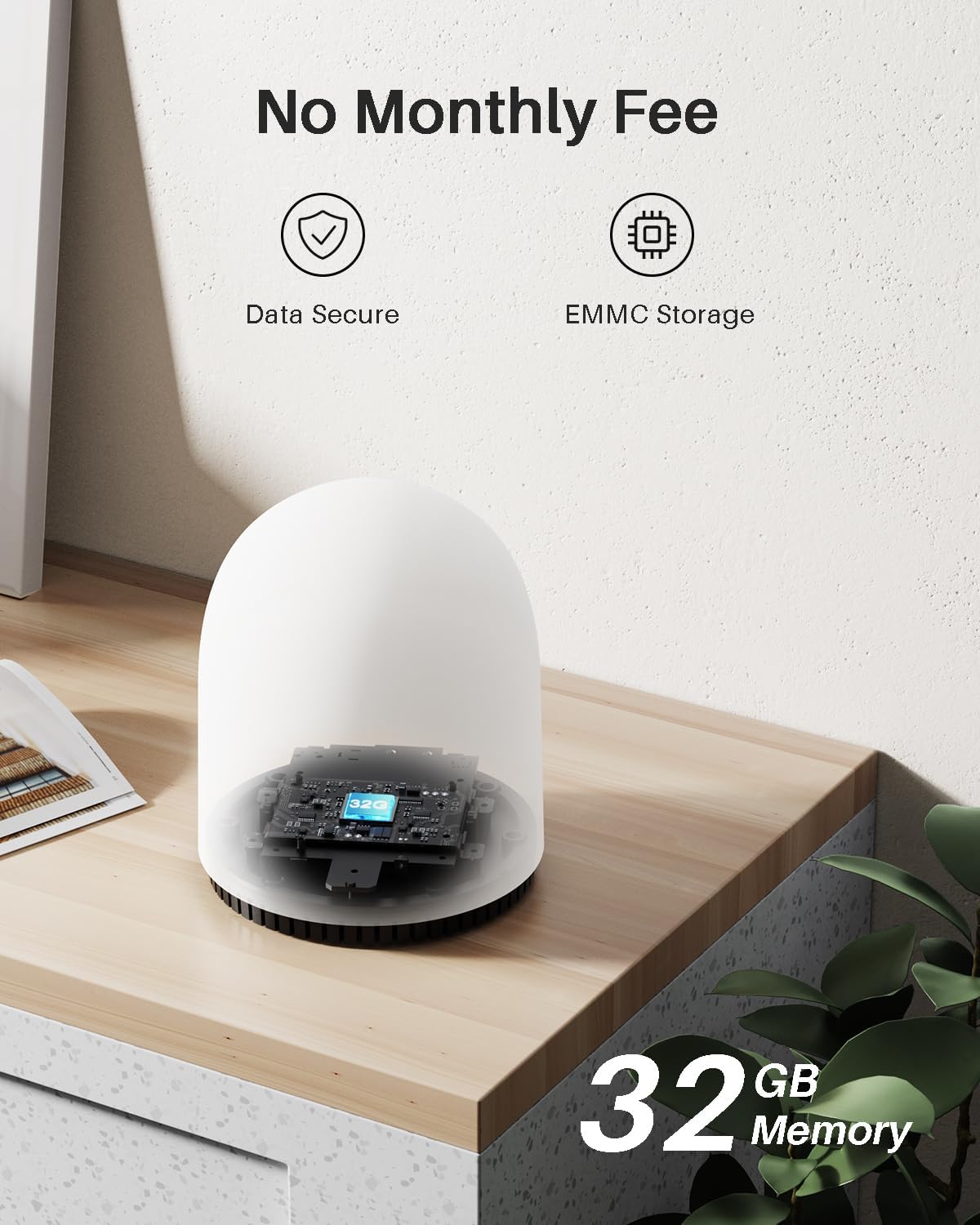 WUUK Solar Security Cameras Wireless Outdoor, Home Surveillance System, 2K, No Monthly Fee, Motion Alert, Night Vision, 2.4/5 GHz WiFi, 32G Local Storage, Compatible with Alexa & Google, 2-Camera Kit