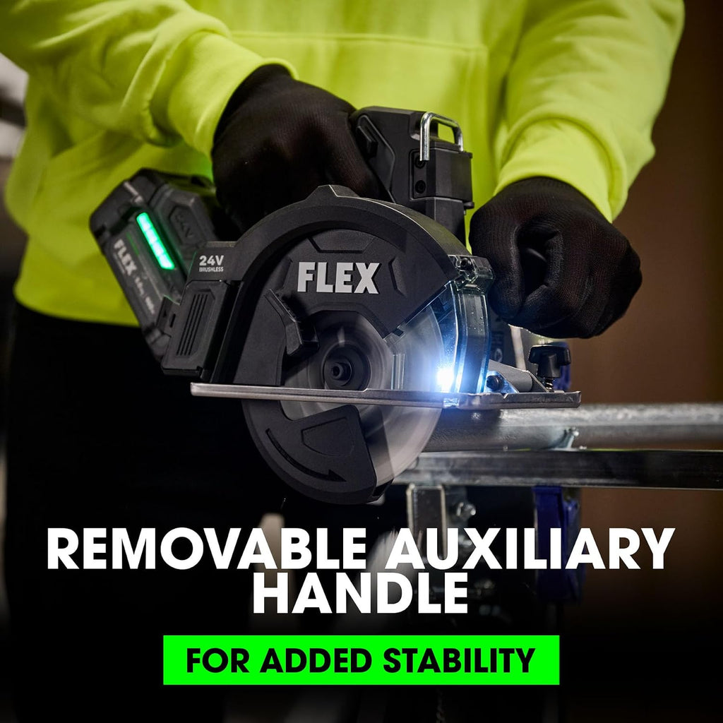 FLEX 5-7/8-inch Cordless Metal Cutting Circular Saw Tool Only, Battery and Charger Not Included - FX2461-Z