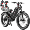 eAhora 2026 Romeo Electric Bike - Adults 40-50MPH 2500W/5600W Dual Motor 60V 80AH 250Miles Long Range Ebike, 26' Fat Tire Fast Electric Mountain Bike Full Suspension Off-Road E-Bike