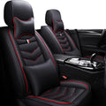 Car Seat Covers Fit for Subaru BRZ 2013-2025, Leather Seat Covers for Car, Waterproof Non-Slip Durable Car Seat Protector(2 Seats with Pillow,Black Red)