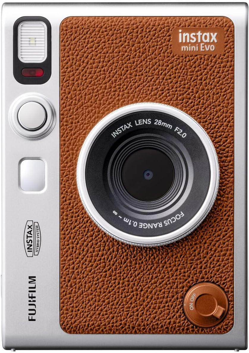 Fujifilm Instax Mini EVO Instant Camera - Brown