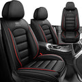 Car Seat Cover Fit for Rivian R1T 2022-2025,Compatible Airbag Non-Slip Waterproof Seat Cover,Car Seat Protector Premium Interior (Standard 2 Seats,Black Red)