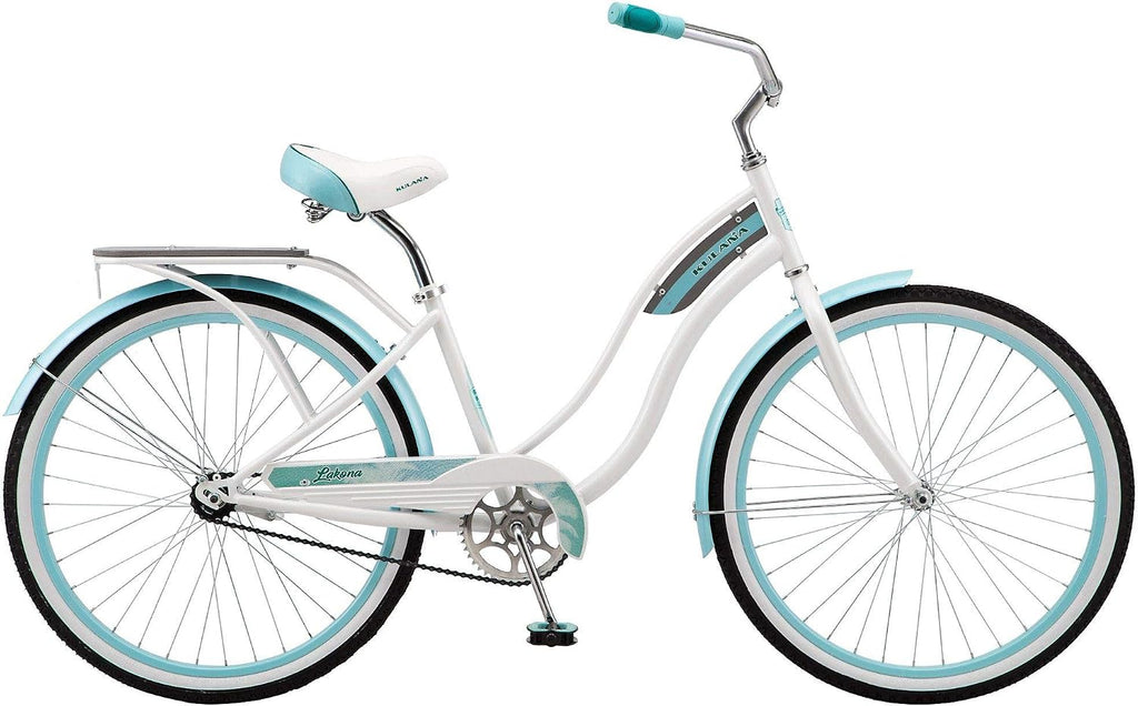 Kulana Lakona Shore, Tide or Wave Cruiser Bike, 20, 24 or 26 Inch Bike for Adults and Youth, 7 or Single Speed Beach Cruiser Bicycle, Rear Coaster Brake, Extra Wide, Cushioned Seat, Fenders