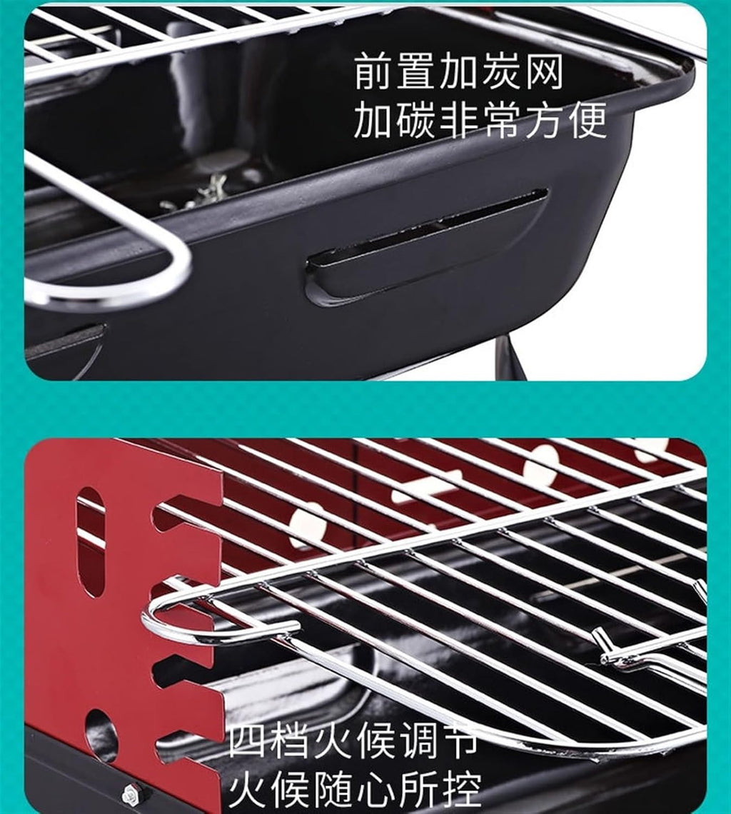 Portable Charcoal Grill Outdoor Portable Charcoal Grill Barbecue Grill Perfect for Camping Travel Garden BBQ Grill for Outdoor