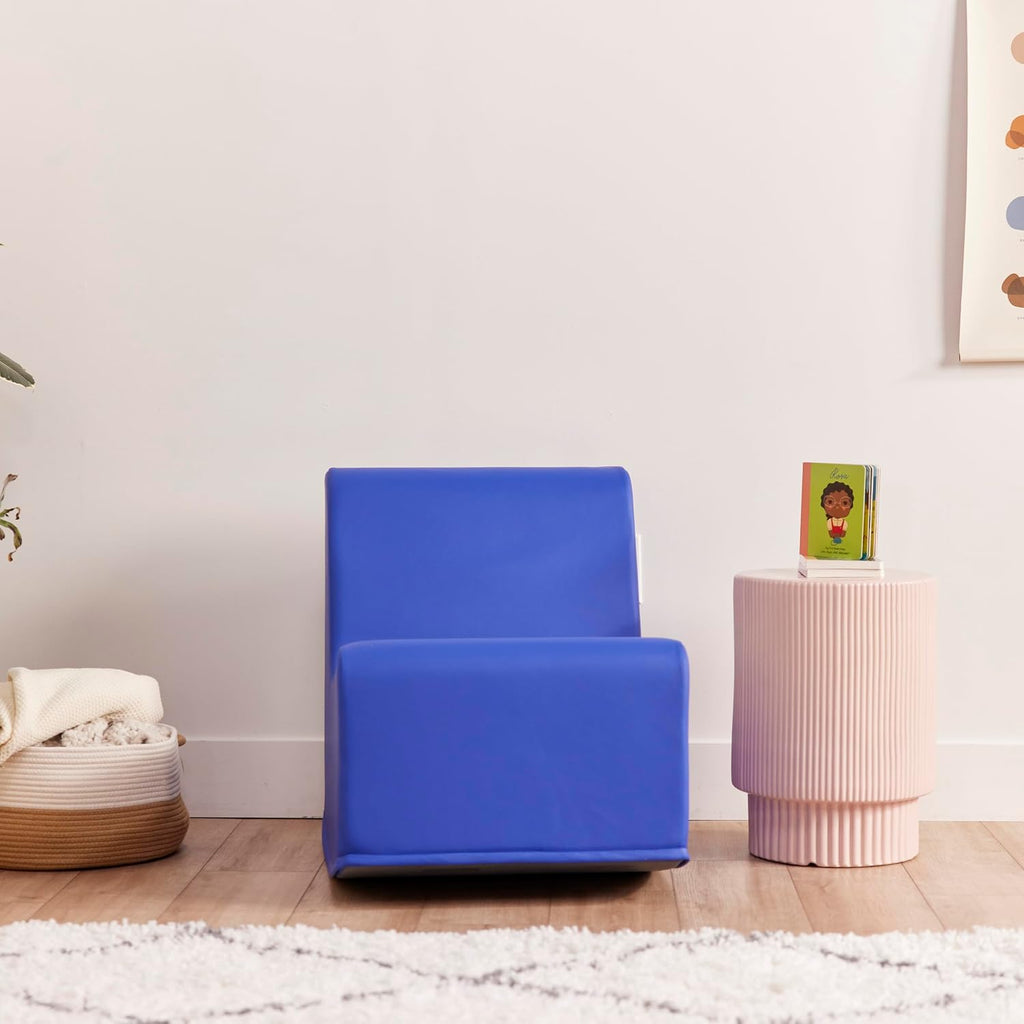ECR4Kids SoftZone Contoured Rocking Chair, Flexible Seating, Blue