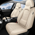 Fit for Gmc Yukon 2000-2025 Custom Seat Covers, PU Leather Car Seat Covers, Full Coverage Protection, Thick Cushioning Seat Protectors(Luxury Front Row/Beige)