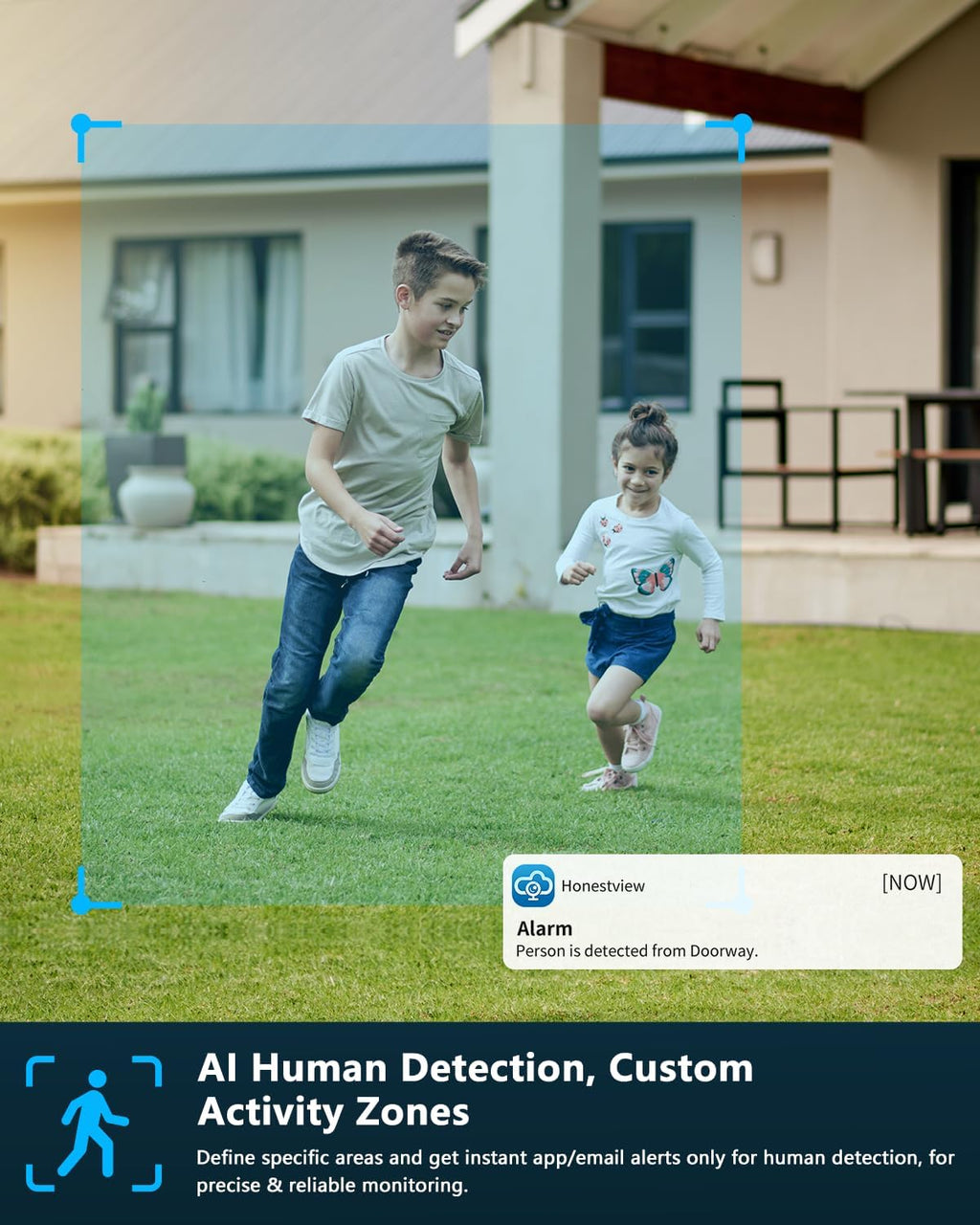 (2026 New) 4K Wireless Security Camera System Outdoor, Long Range +76% WiFi, Dual Antennas Cameras & 4-Antenna NVR, PIR Human Detection, 130° Wide Angle, 2-Way Audio, No Monthly Fee