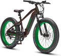 LEOGUAR 1000W Electric Bike for Adults, 26' Fat Tire Off-Road Ebike with Japanese Dapu Motor, 48V 720Wh LG Battery, 35MPH Max Speed, 60 Mile Range, Front Suspension, Smart LCD, Tektro Hydraulic Brakes