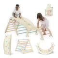 Delta Children Lil' Climber Gym - Indoor Climbing Gym/Jungle Gym for Kids - Montessori Toy with Reversible Arch/Rocking Chair, Reversible Rock Wall/Slide Ramp and Pikler Triangle - for Toddlers 3+