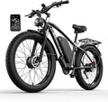 Electric Bike for Adults,Peak 6000W Dual Motor Ebike, 52V 32AH 30-100 Miles Up to 45 M P H 26' Fat Tire 7 Speed Electric Mountain Bike All Terrain Front Suspension Electric Bicycles