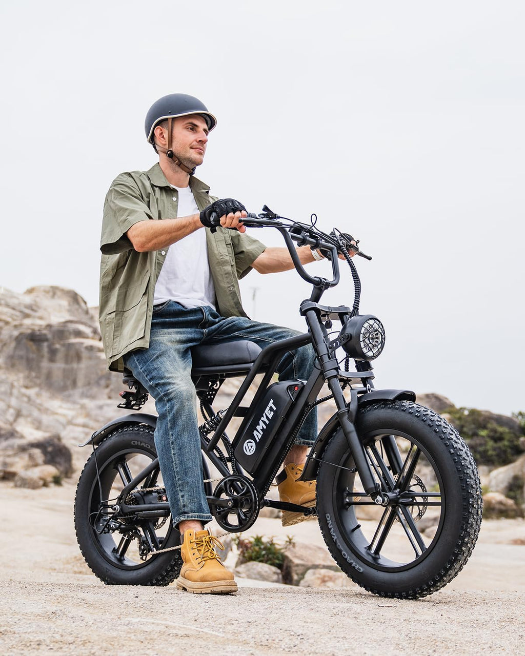 AMYET V9-G60 Electric Bike for Adults, 48V 20Ah(960WH) Ebike with Removable Battery, 20' Fat Tire E Dirt Bike,Dual Shock Absorber, Adults Electric Bike with UL 2849 Certificaed