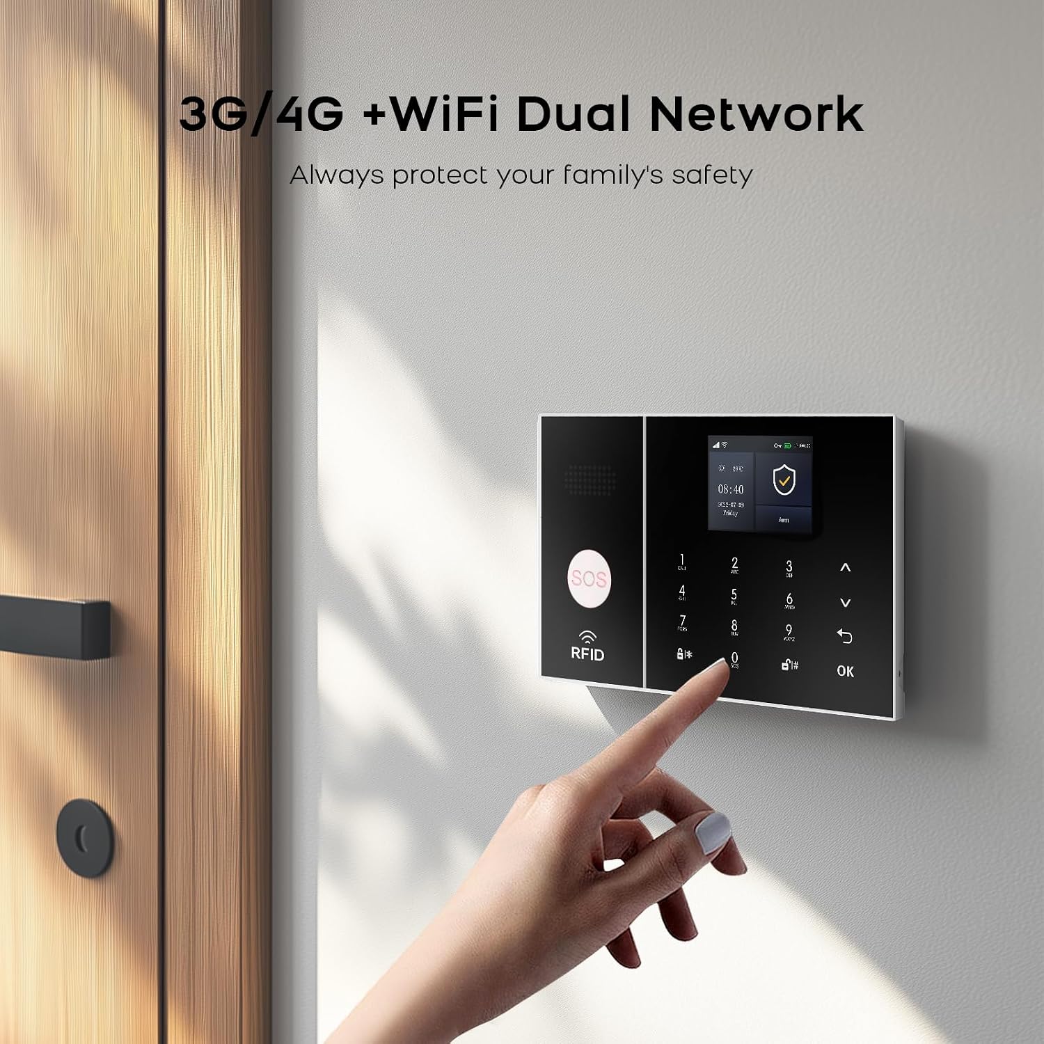 Alarm System for Home Security Smart Home Alarm System, Wireless WiFi Home Alarm System with Siren, PIR Motion Sensor, Remote Controls, Window/Door Sensor No Contract Required,24/7 Protection