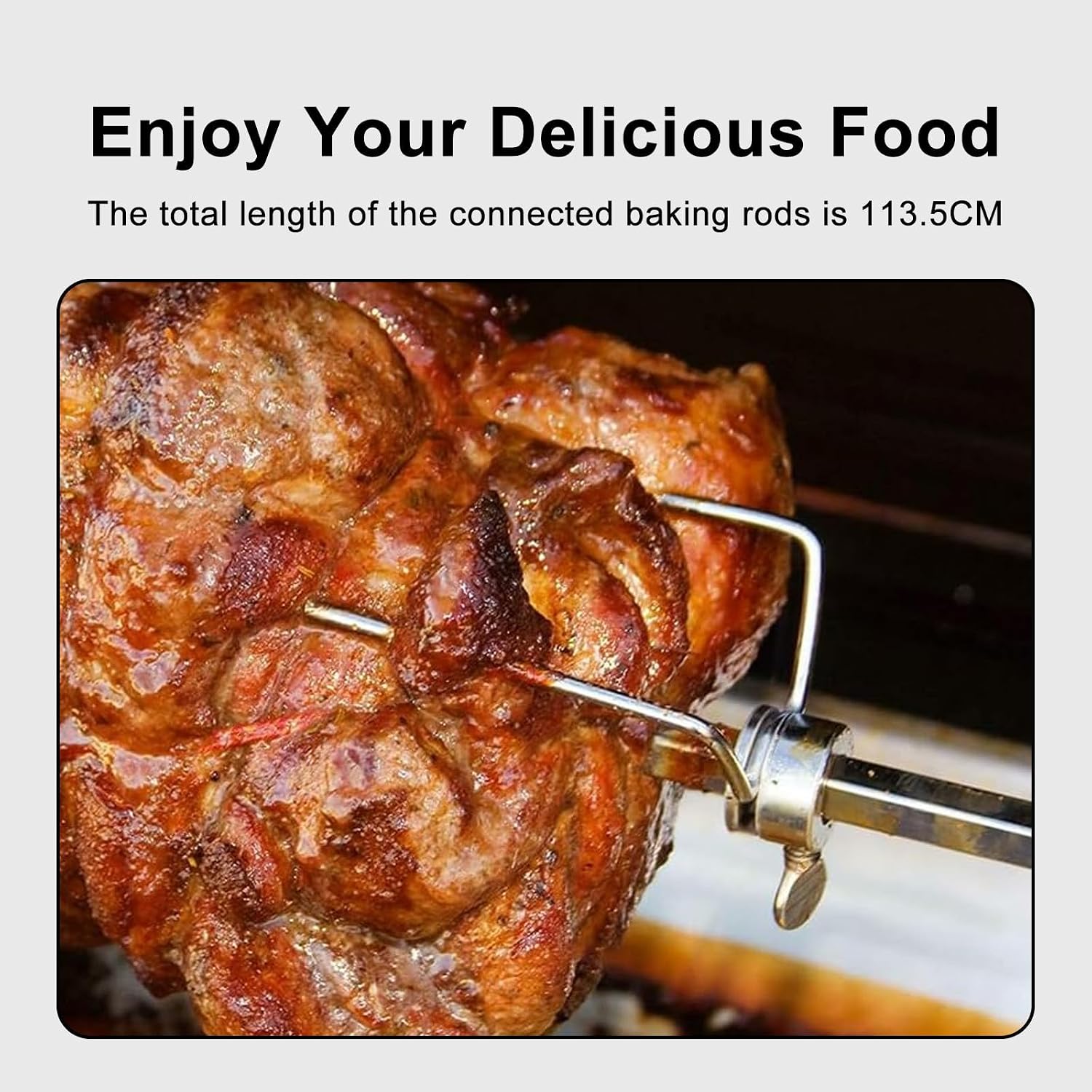 Electric Auto Rotate Pig Roaster, Adjustable Height Stainless Steel Rotisserie Grill, for Camping & Parties