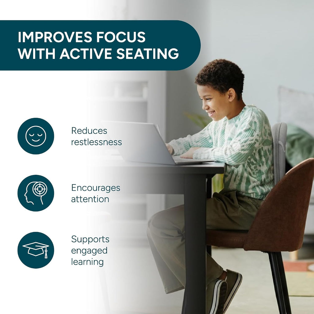 Ready Rocker Youth Sensory Rocking Chair – Autism Certified Active Seating for Kids (Ages 9–12) – Sensory Chair for Focus, Self-Regulation & Posture – Portable Back Rocker for Studying & Learning