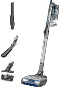 Shark IZ462H Vertex Ultra Lightweight Cordless Stick Vacuum with DuoClean PowerFins, Crevice, Pet Multi-Tool, Anti-Allergen, Brush, Removable Handheld, Flex, Blue, MultiFLEX (Renewed)
