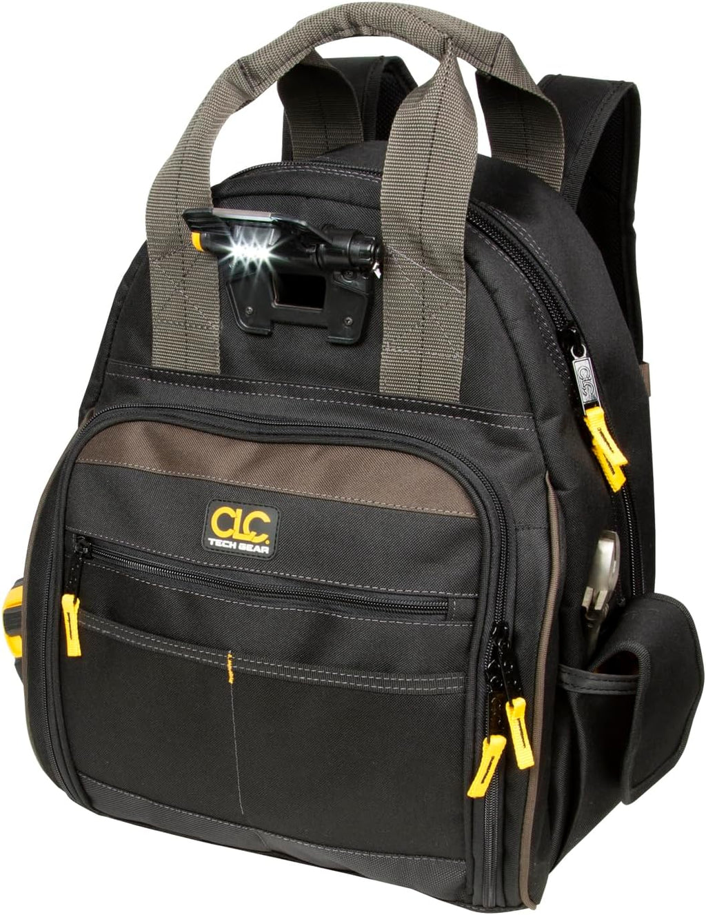 CLC Custom Leathercraft L255 Tech Gear 53 Pocket Lighted Backpack, Black