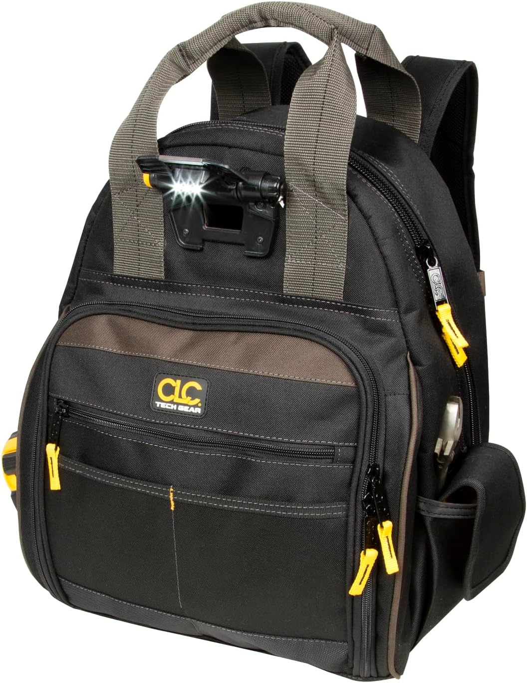 CLC Custom Leathercraft L255 Tech Gear 53 Pocket Lighted Backpack, Black