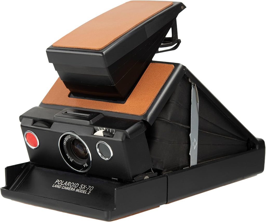 Polaroid Sx-70 Black Model 2 with Strap and Vintage Polaroid Ever-Ready Case