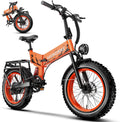Folding 52V 20Ah Removabke Battery Electric Bike 1500W Peak Motor 20'' Fat Tire Mountain Commuter Ebike Motorcycle Range 70 Miles UL Certified Adult Electric Dirt Bike with 7-Speed