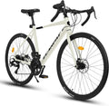 Road Bike, 700C Wheel City Commuter Bicycle, 16 Speed Drop Bar, Fast Acceleration, Racing Bike with Disc Brakes, with Light Weight Aluminum Alloy Frame, Sport Bike, Urban Adult Bicycle