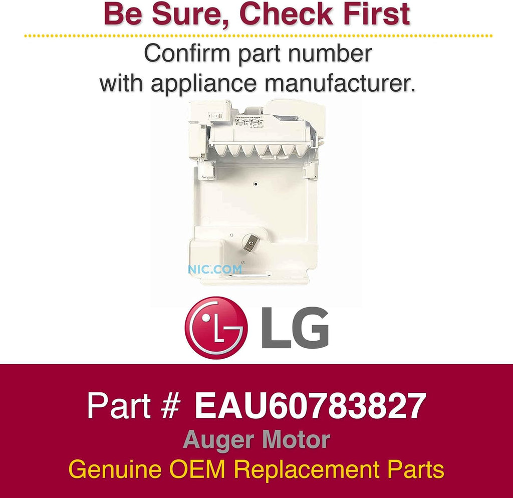 LG EAU60783827 Ice Maker Assembly, White
