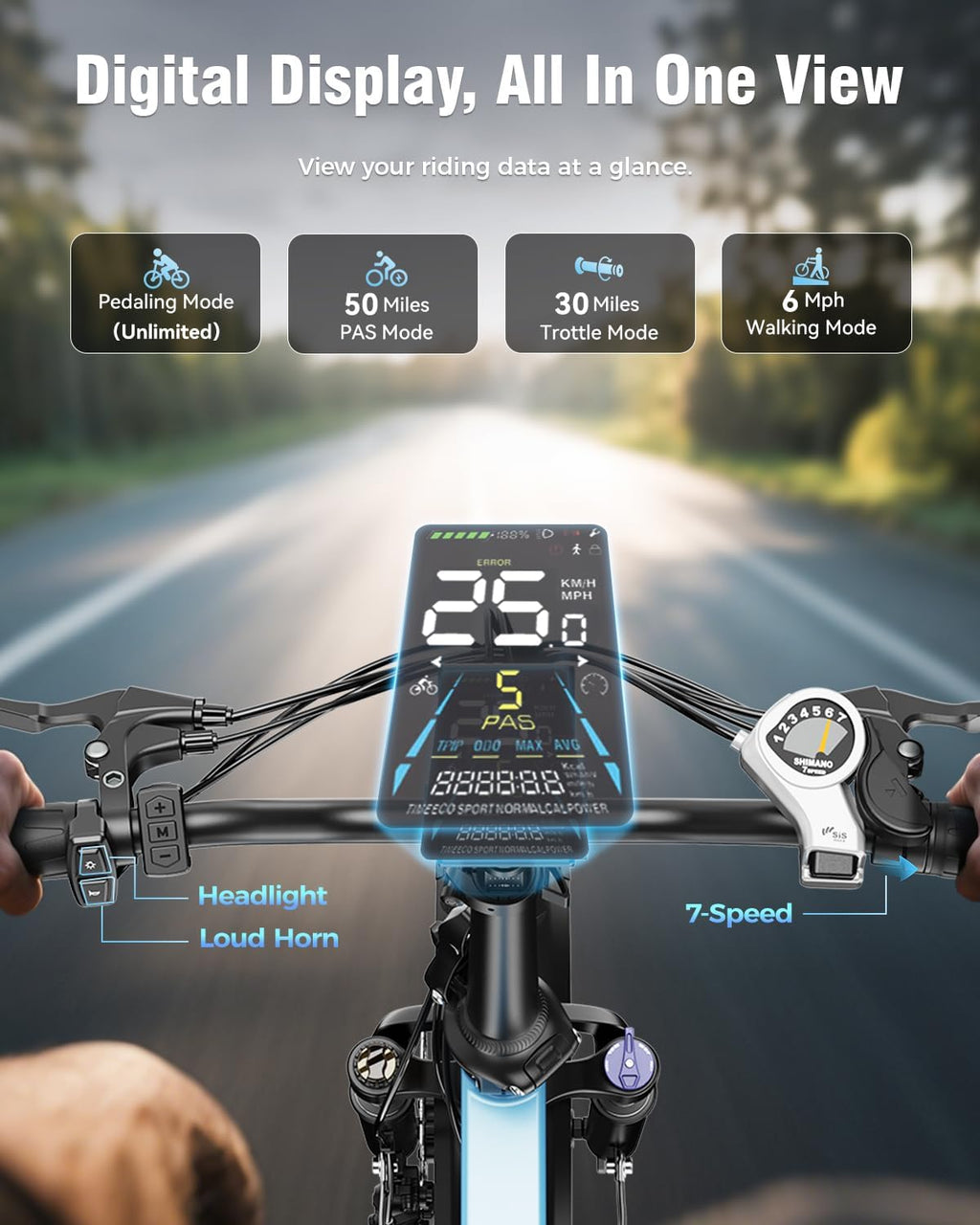 Jasion EBS Folding Electric Bike for Adults, Compact Portable 20' Fat Tire Ebike with 1200W Peak Motor, 48V Removable Battery, 25 MPH 50 Miles Aluminum Frame E-Bike Suitable for Trunk, RV, Apartment