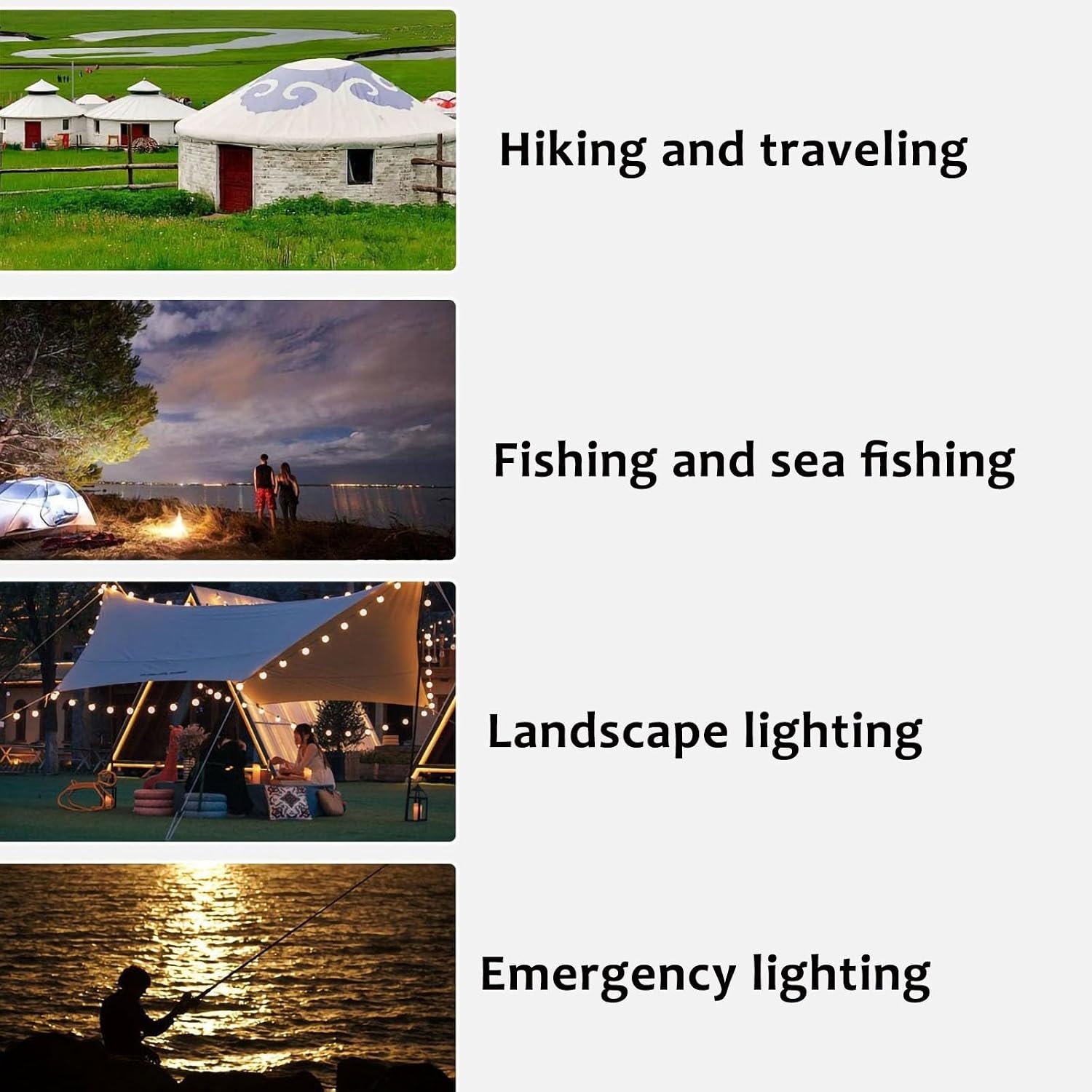 30w Portable Wind Turbine Generator Backup Wind Power Supply With LED Light For Home Power Storage, Camping And Travel