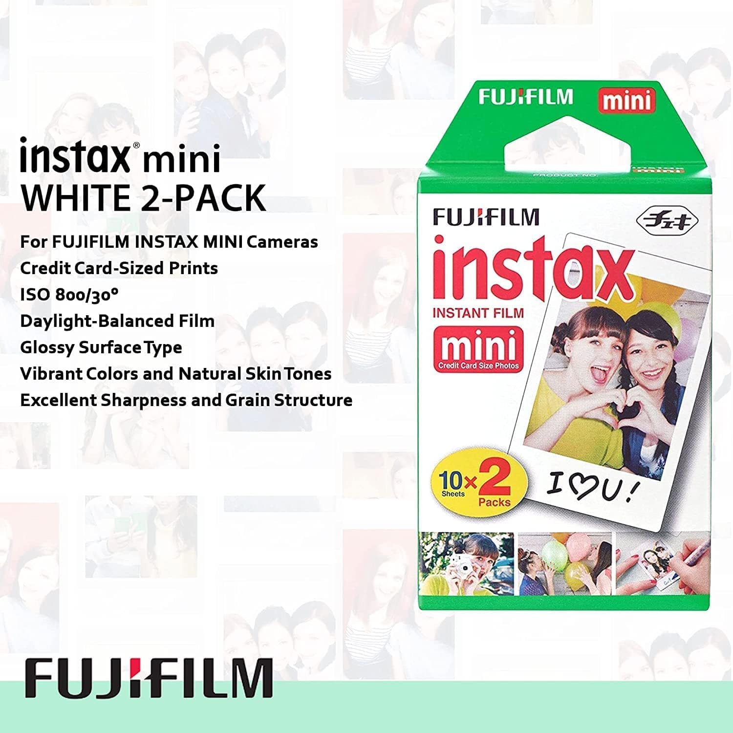 Fujifilm Instax Mini Link 3 Smartphone Printer Clay White + Fuji Film Value Pack (20 Sheets)+ Shutter Accessories Bundle, Incl. Protective Case, 20 Sticker Frames, USB Type C Cable