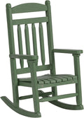 DutchCrafters Kids Porch Rocking Chair, Toddler Rocker for Ages 2-6, Kids Plastic Patio Set Rocking Chair Indoor or Outdoor Playhouse Accessories - Amish Made in USA (Green)