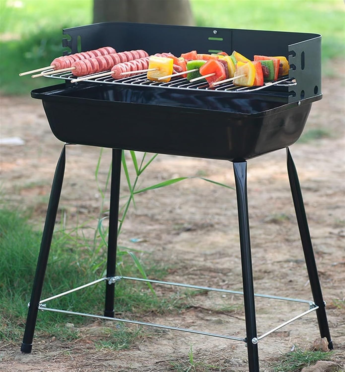 Portable Charcoal Grill Outdoor Portable Charcoal Grill Barbecue Grill Perfect for Camping Travel Garden BBQ Grill for Outdoor