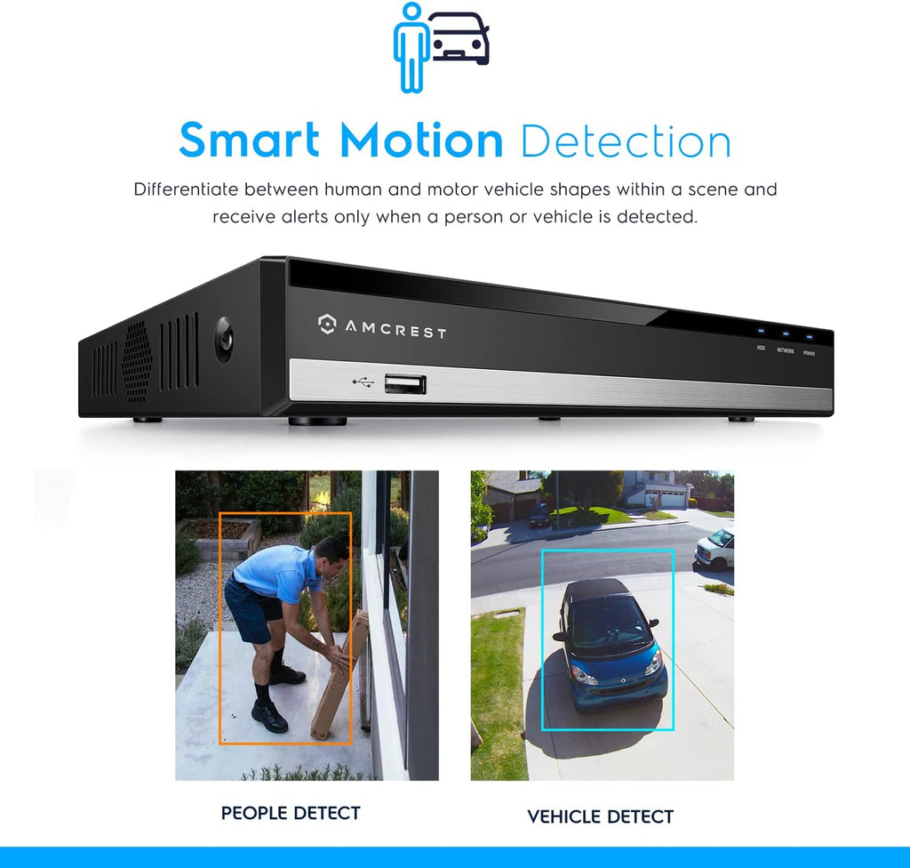 Amcrest 5MP UltraHD 8 Channel DVR Security Camera System Recorder, 5MP Security DVR for Analog Security Cameras, Remote Smartphone Access, HDD & Cameras NOT Included (AMDV5M8)