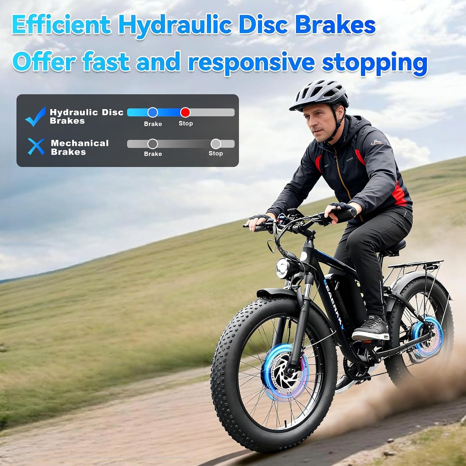 9000W Peak Dual Motor Electric Bike for Adults, 46MPH 100 Miles Long Range Ebike, 52V 34Ah Removable Battery, 7 Speed, Full Suspension 24' Fat Tire E-Bike for Mountain Off-Road Commuter Snow