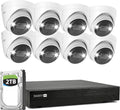Swann AdvancedX Wired NVR 4K Security Camera System 16 CH, 8 PoE Outdoor Cameras, 2TB, Color Night Vision, Motion Detect