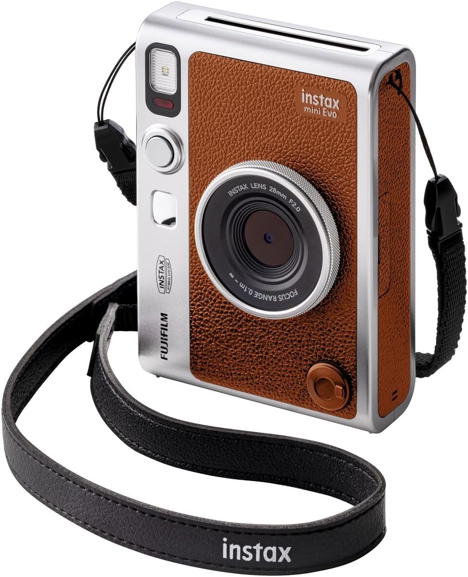 Fujifilm Instax Mini EVO Instant Camera - Brown