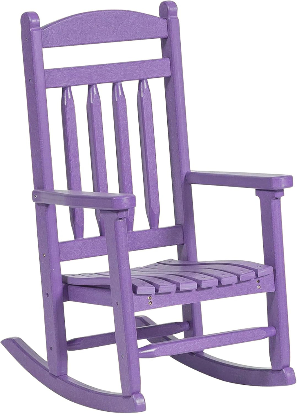 DutchCrafters Kids Porch Rocking Chair, Toddler Rocker for Ages 2-6, Kids Plastic Patio Set Rocking Chair Indoor or Outdoor Playhouse Accessories - Amish Made in USA (Purple)