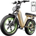 TST Electric Bike for Adults 1500W Peak 20' Fat Tire All-Terrain E-Bike 60 Miles Electric Dirt Bike for Road Sand Mountain Snow - 48V 15AH Battery Powered Electric Motorcycle for Adventure