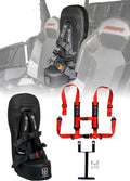 UTVMA RZR 1000 and 900 (2014-2023) Bump Seat with 4-Point Harness | Kids Seat | Jump Seat | All Models (XP, Turbo, Turbo S, High Lifter, Sport, Premium, Ultimate) (Seat with Red Harness)