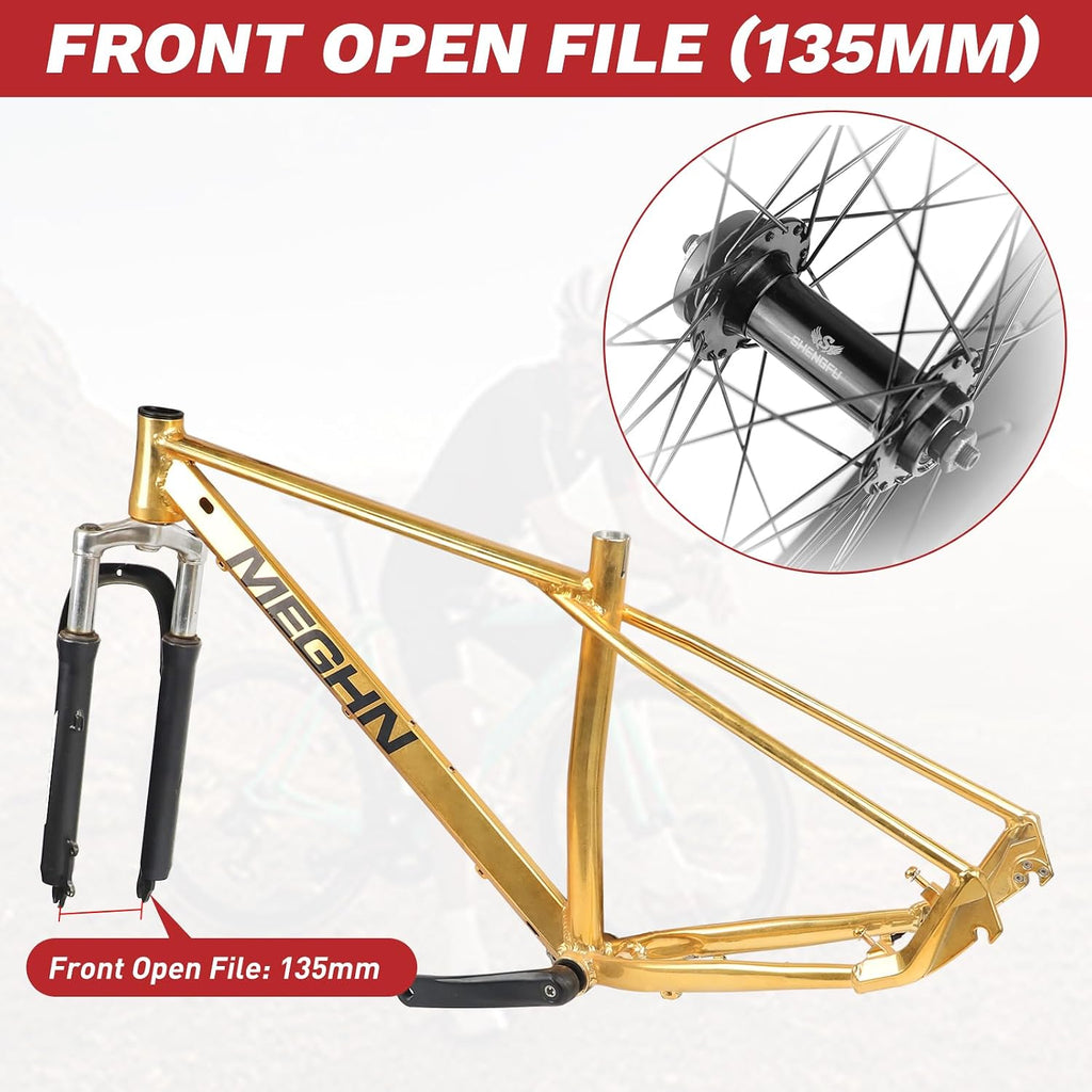 WEEROCK 20/26 x 4.0 Inch Bike Front Rear Wheelset, 4.0' Wide Aluminium Alloy Wheelset with Quick Release, Compatible with Disc Brake, Threaded Freewheel for 20'/26' Snow Bicycle, Fat Tire Bicycles