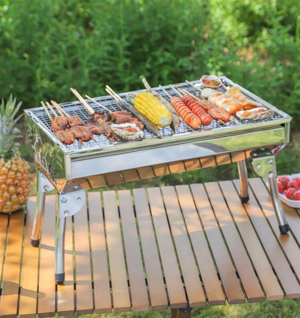 Portable Charcoal Grill Portable Barbecue Grill Lightweight Simple Charcoal Grill for Outdoor Camping Travel BBQ Grill for Outdoor