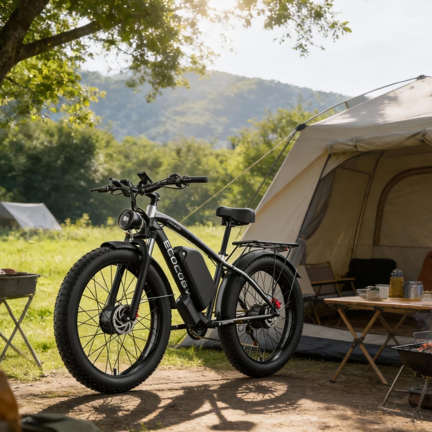 Electric Bike for Adults,Peak 6000W Dual Motor Ebike, 52V 32AH 30-100 Miles Up to 45 M P H 26' Fat Tire 7 Speed Electric Mountain Bike All Terrain Front Suspension Electric Bicycles