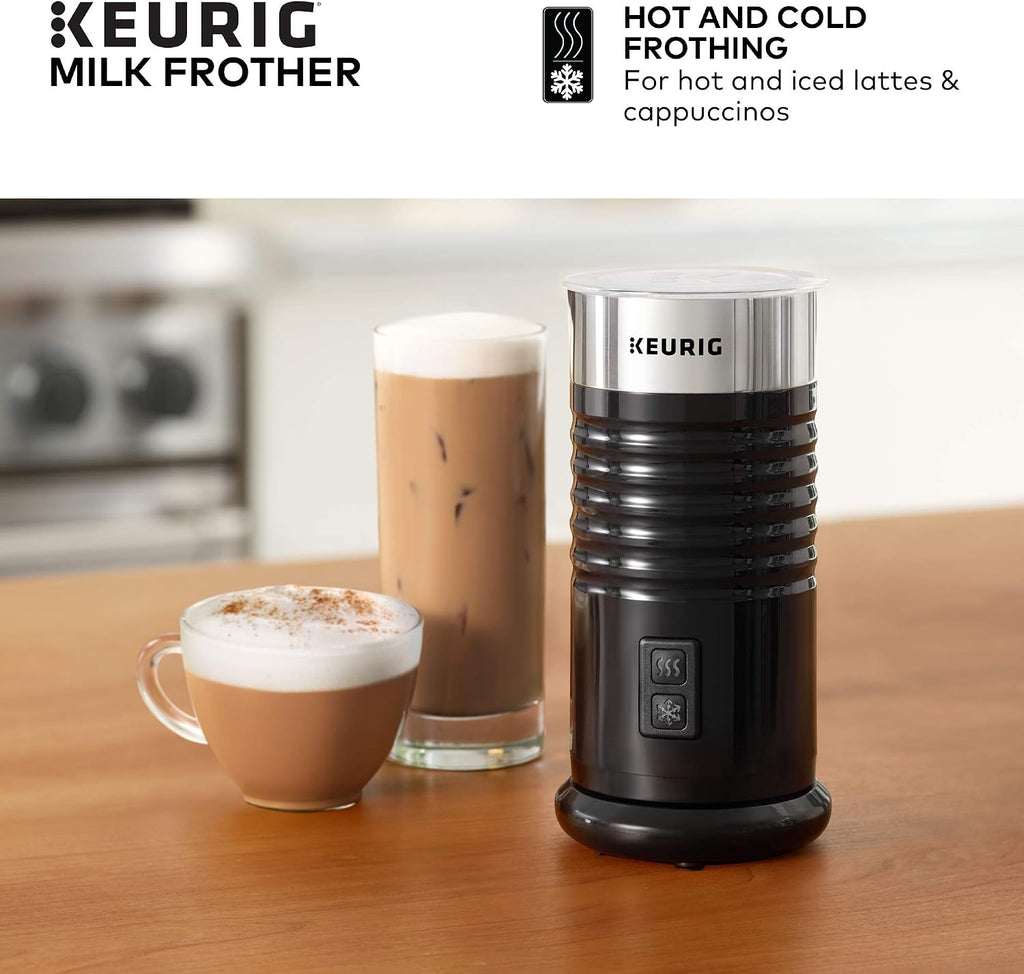 Keurig K-Supreme Plus SMART Single Serve Coffee Maker Milk Frother for Hot and Cold Milk Foam
