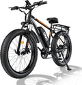 QnQ Electric Bike for Adults, Powerful 2000W Peak Motor, 26' Tires, 34MPH & 60 Miles Long Range, 48V 15Ah Removable Battery, Lockable Suspension, Electric Mountain Ebikes for Adults and Teens